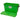 green bucket w/ sealing lid, graduation marks in gallons & liters, carrying handle, lid sitting beside bucket